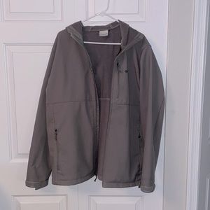 Colombia Men’s XL grey shell fleece lined jacket